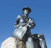 Paddy Hannans Statue - Accommodation Tasmania