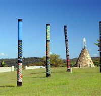 Maclean Tartan Power Poles - Accommodation Tasmania