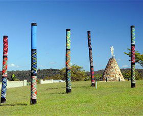 Maclean Tartan Power Poles - Accommodation Tasmania 0