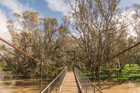 Lachlan River Swing Bridge - Accommodation Tasmania 0