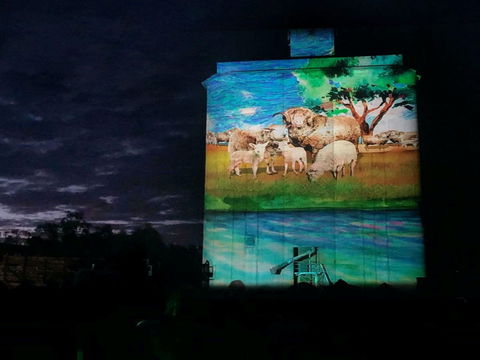 Quorn Silo Light Show - Accommodation Tasmania 0