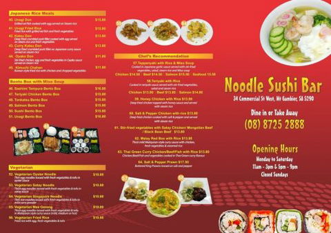 Noodle Sushi Bar Mount Gambier - Accommodation Tasmania 1