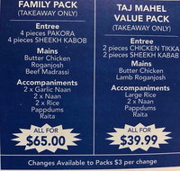Taj Mahal Indian Restaurant - Accommodation Tasmania