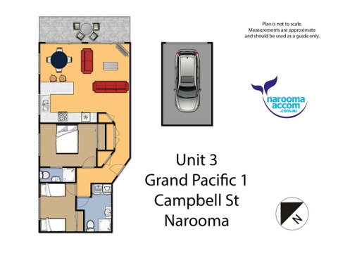 Grand Pacific I Unit 3 - Accommodation Tasmania 1
