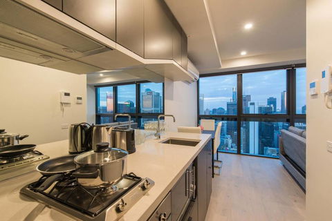 Melbourne Sky View 1 Bedroom Apt@La Trobe Tower - Accommodation Tasmania 1