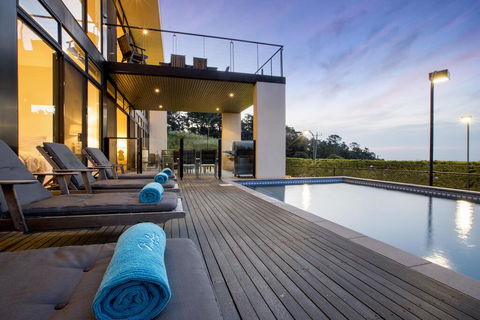 Newhaven Luxury Family Home With Bay Views, Large Pool, Jacuzzi, Tennis Court, Playground - Accommodation Tasmania 0