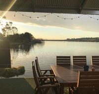 Shack built over the Murray River - Accommodation Tasmania