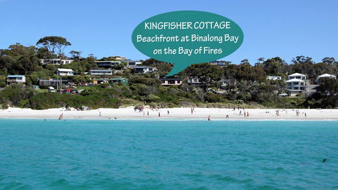 KINGFISHER COTTAGE Beachfront At The Binalong Bay - Accommodation Tasmania 16