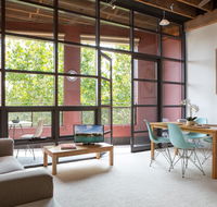 Warehouse Apartment with Balcony in Trendy Area - Accommodation Tasmania