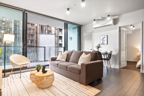 Rooftop Pool 2BR Apt At Marvel Stadium With Free Parking - Accommodation Tasmania 0