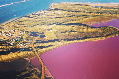 70-minute Pink Lake Scenic Flight - Accommodation Tasmania 1