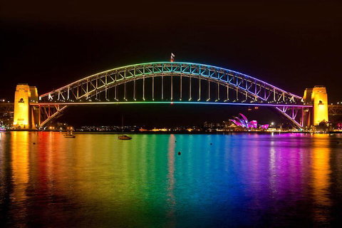 Vivid 90-Minute Sydney Harbour Small Group Catamaran Cruise - Accommodation Tasmania 3